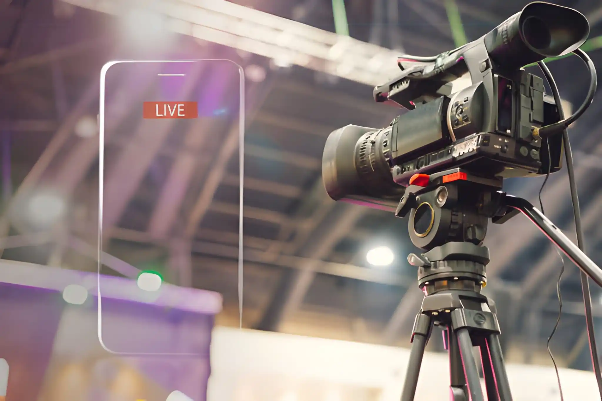 Deesha Films crew managing a live event coverage production in Delhi