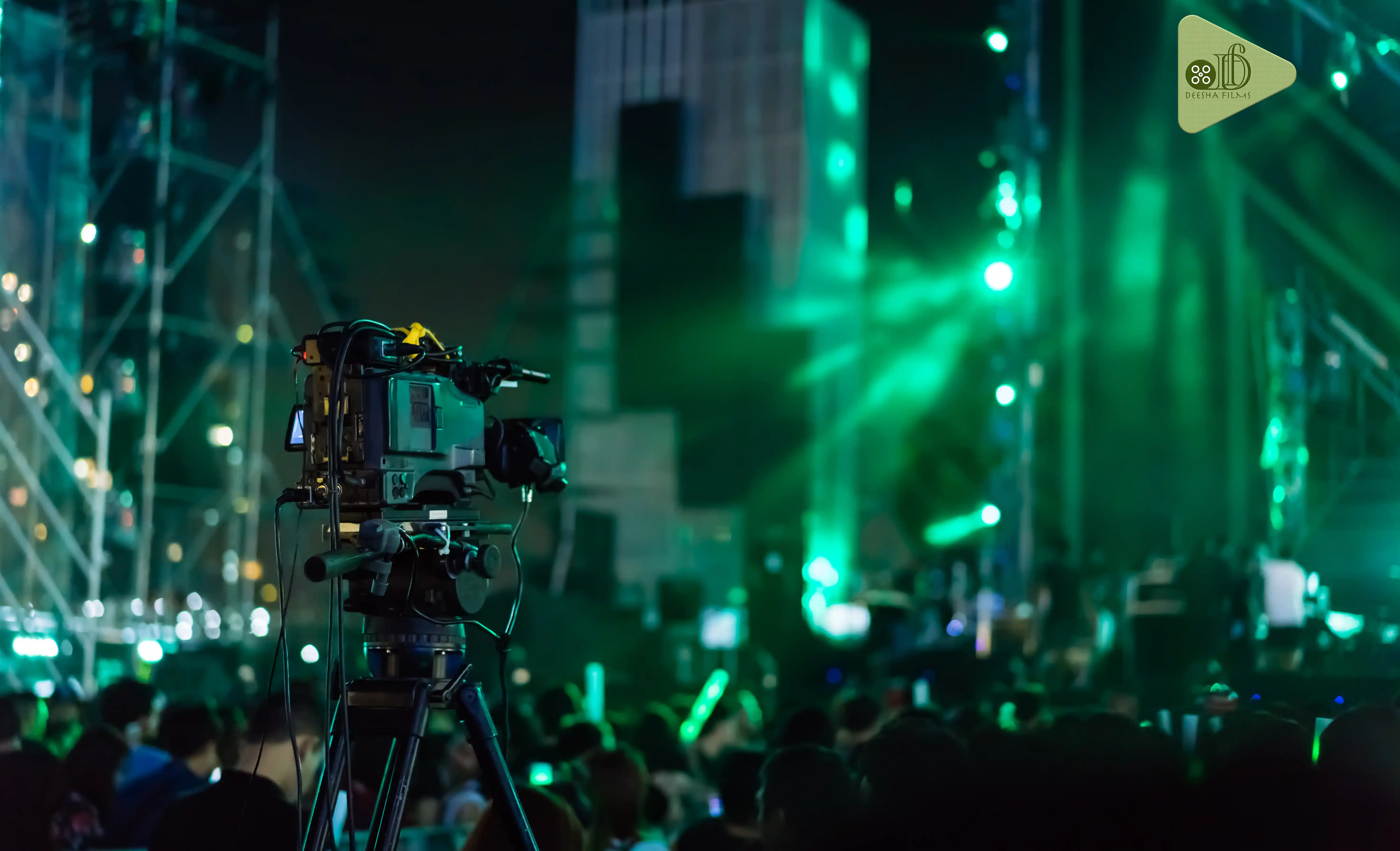 Professional corporate video production shoot